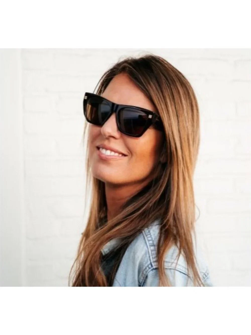 Givenchy GV40061U 45G Sunglasses Beige Square Frame, Brown Lenses